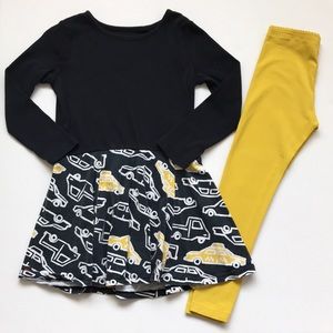 Tea Collection Skater Taxi Dress with Matching Leggings